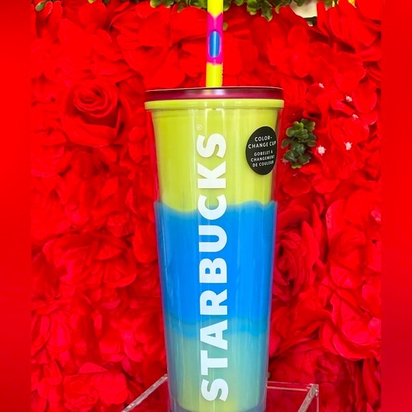 💙Starbucks 2023 Citrus Color Changing Venti Tumbler with Swirl Straw✨NWT - Picture 4 of 9